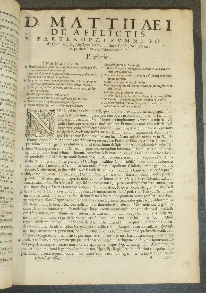 Decisiones Sacri regii consilii Neapolitani, Matthaei de Afflicitis [...] His accessere alia?s Thomae Grammatici, & Caesaris Vrsilli...