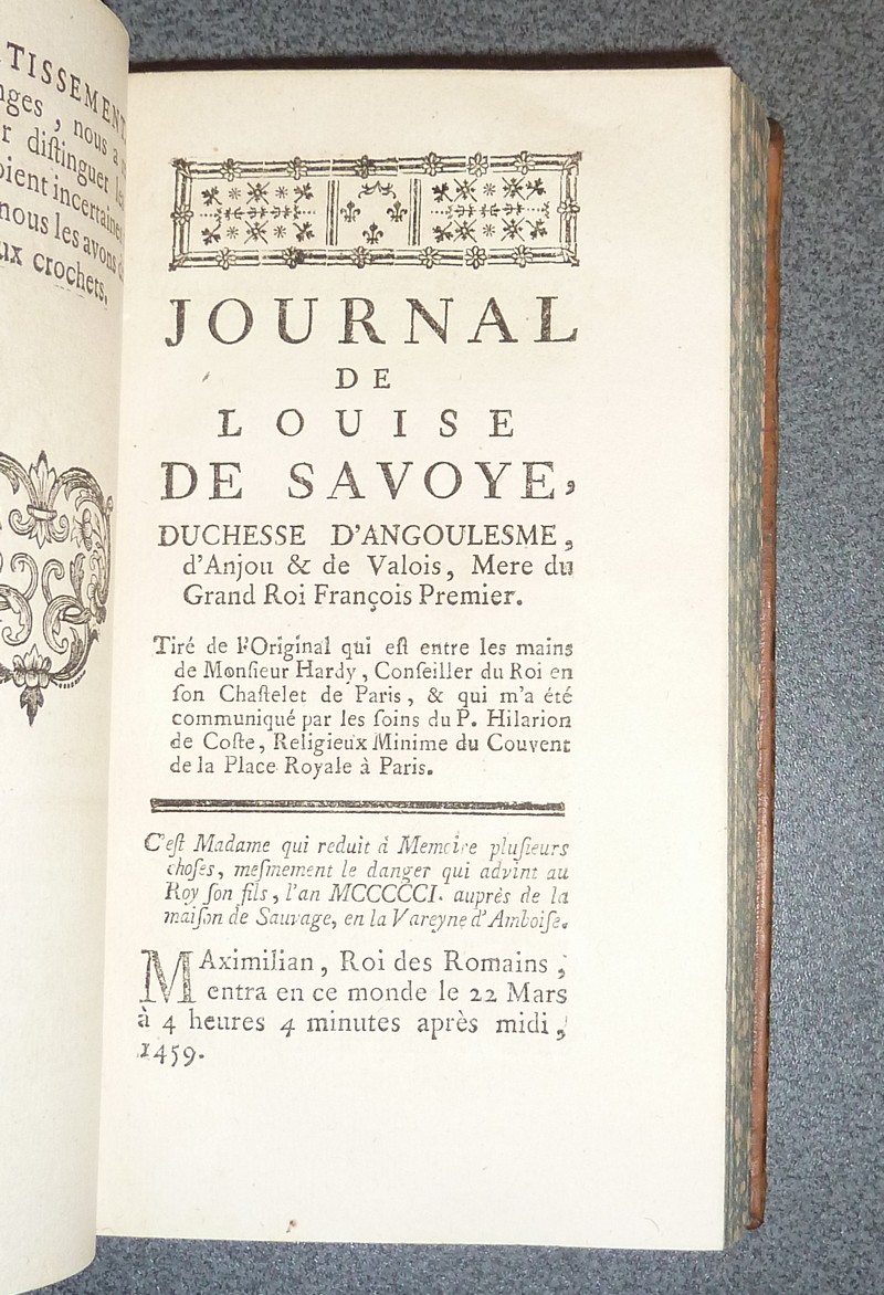 Mémoires de Martin et Guillaume Du Bellai-Langei auxquels on a joint, Les Mémoires du Marechal de Fleuranges, qui n'avoient point encore été publiés et le journal de Louise de Savoye (7 volumes)