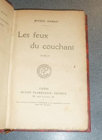 Les feux du couchant