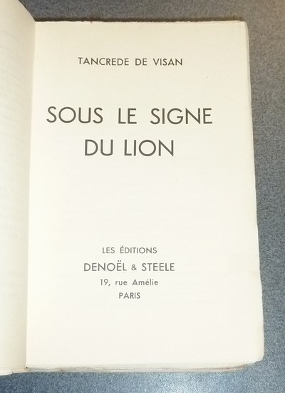 Sous le signe du lion