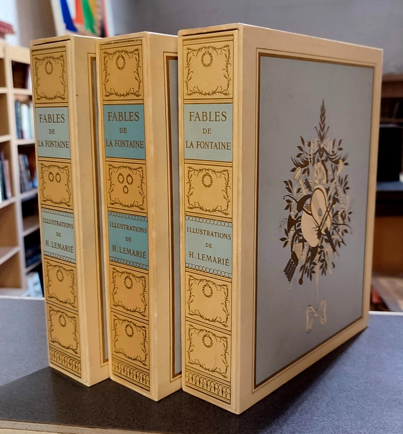 livre ancien - Fables (3 volumes) - La Fontaine, Jean de & Lemarié, Henry