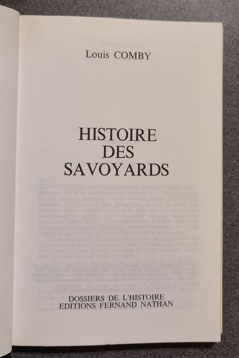 Histoire des Savoyards