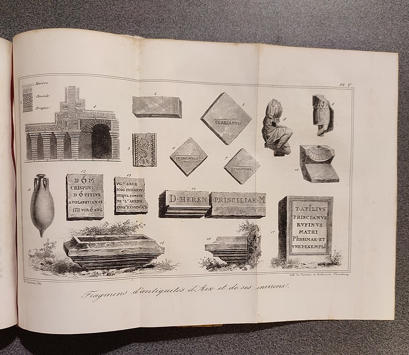 Analyse chimique des eaux minérales d'Aix en Savoie par Bonjean, relié avec le Manuel topographique et médical de l'étranger aux eaux d'Aix-en-Savoie par Despine