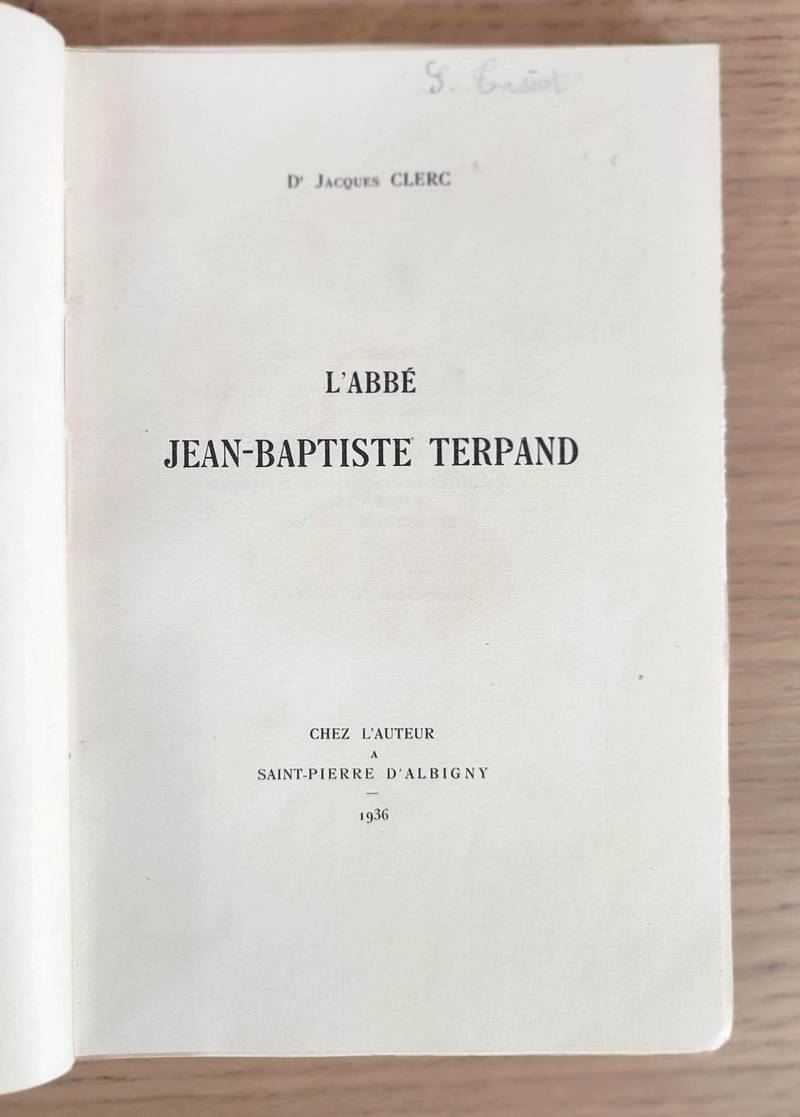 L'Abbé Jean Baptiste Terpand