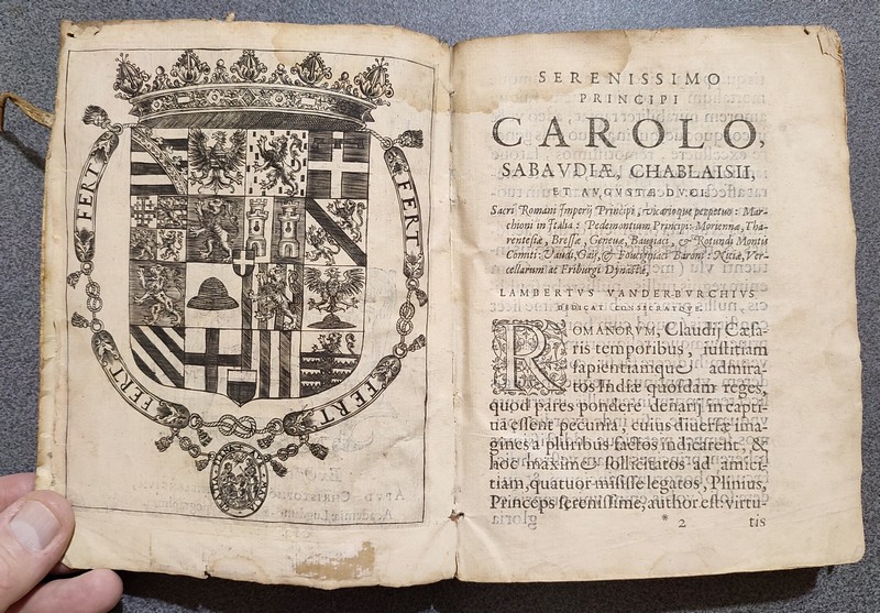 Livre ancien Savoie - Sabaudorum ducum principumq Historiae gentilitiae libri duo (1599) - Vander-Burchio Lamberto (Lambert Van Der Burch)