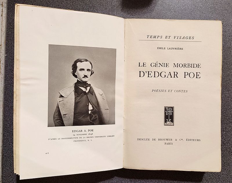 Le génie morbide d'Edgar Poe. Poésie et contes