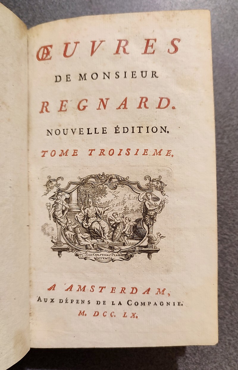 Oeuvres de Monsieur Regnard (3 volumes)