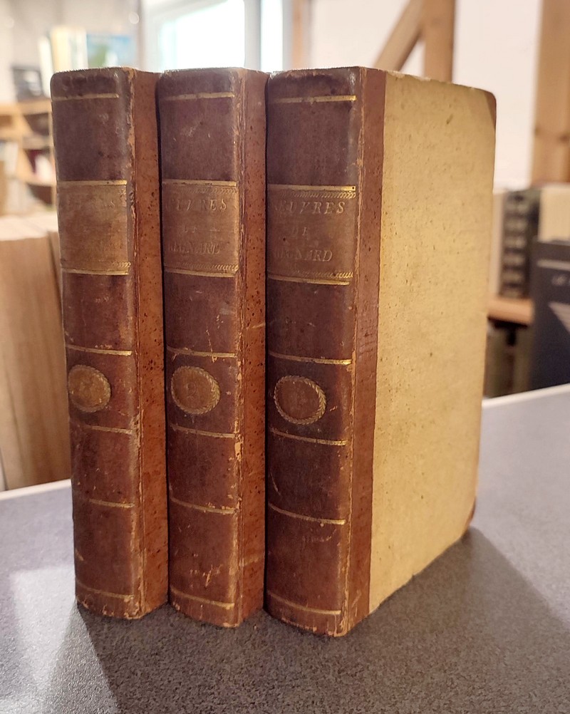 livre ancien - Oeuvres de Monsieur Regnard (3 volumes) - Regnard