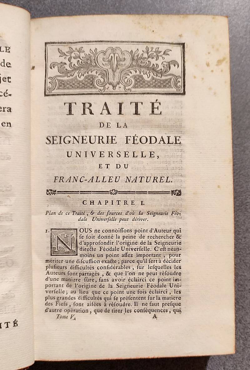 Traité de la Seigneurie Féodale universelle, et du Franc-Alleu naturel