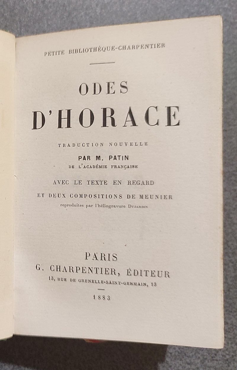 Odes d'Horace