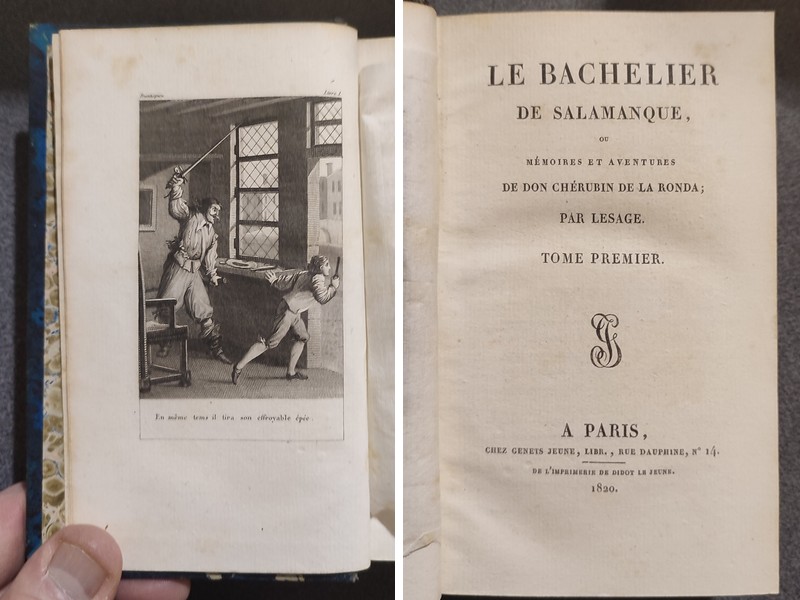 Oeuvres (14 tomes et 7 volumes) Le diable boiteux - Le bachelier de Salamanque - Théâtre choisi - Histoire d'Estévanille Gonzalez - Histoire de Guzman d'Alfarache - Gil Blas de Santillane