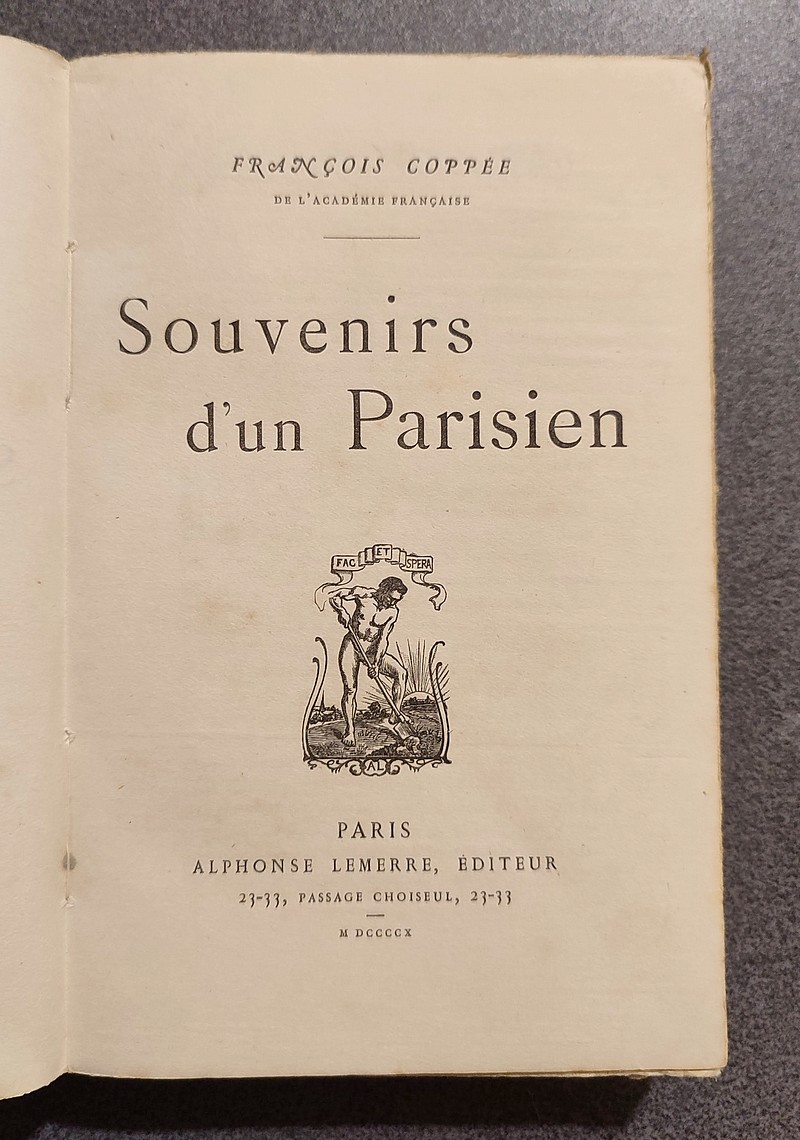 Souvenirs d'un parisien