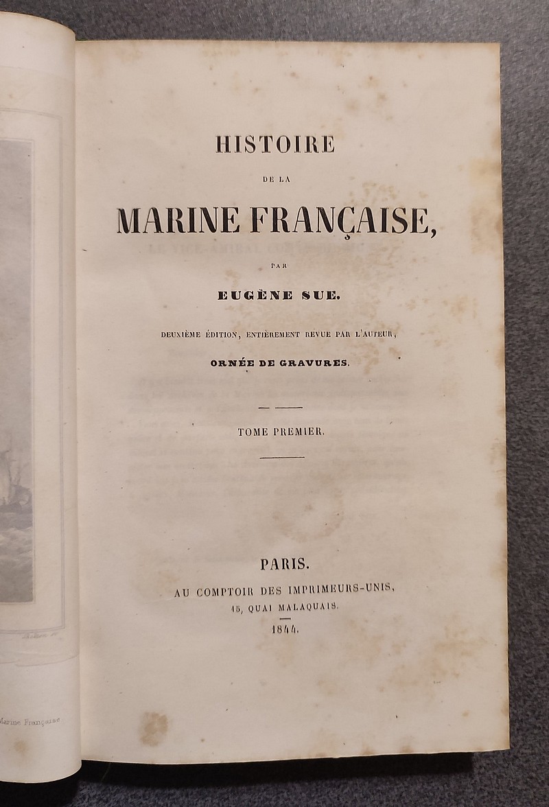 Histoire de la Marine française (complet en 4 volumes, 1844)