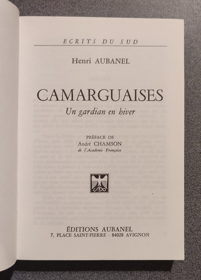 Camarguaises. Un gardien en hiver