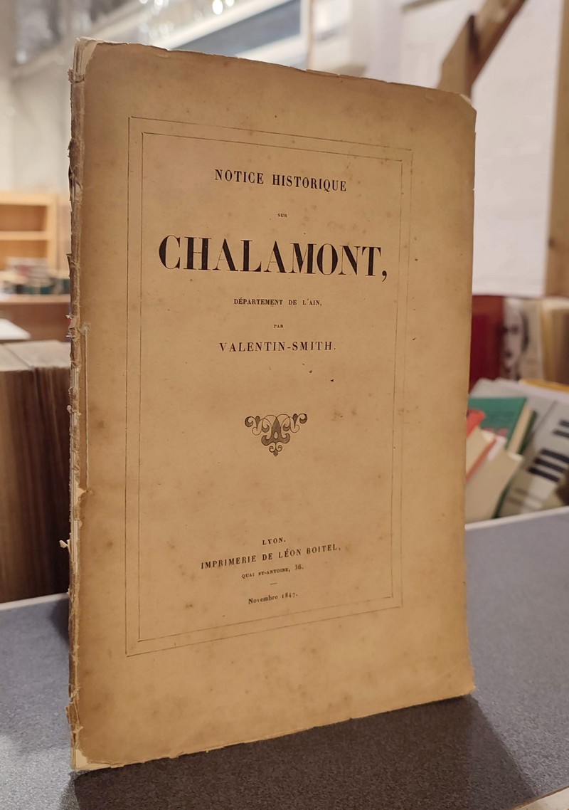 Notice historique sur Chalamont, département de l'Ain