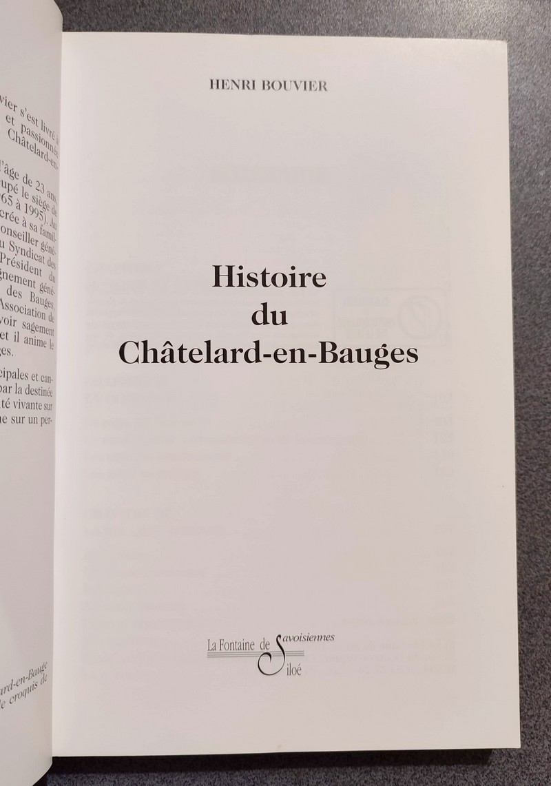 Histoire du Châtelard en Bauges