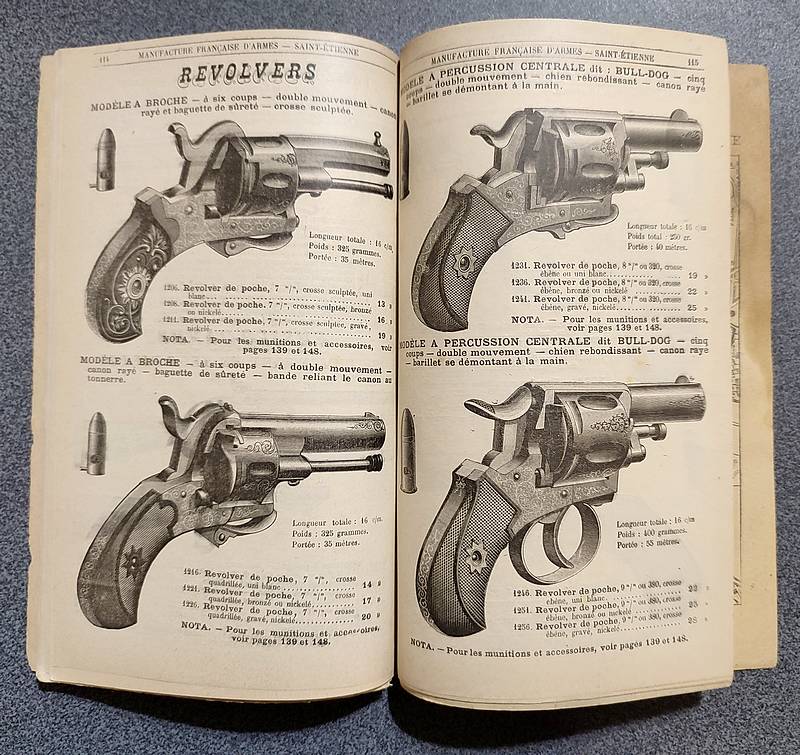 Catalogue de la Manufacture Française d'Armes de Saint-Étienne (entre 1890 et 1899), bon de commande n° 21