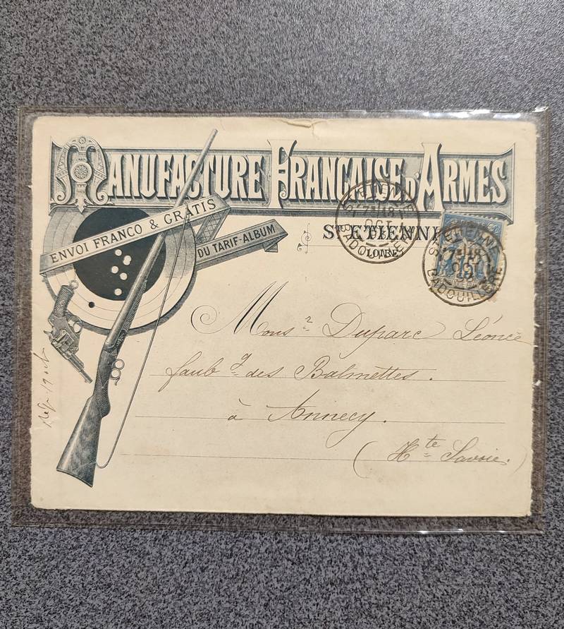 Catalogue de la Manufacture Française d'Armes de Saint-Étienne (entre 1890 et 1899), bon de commande n° 21