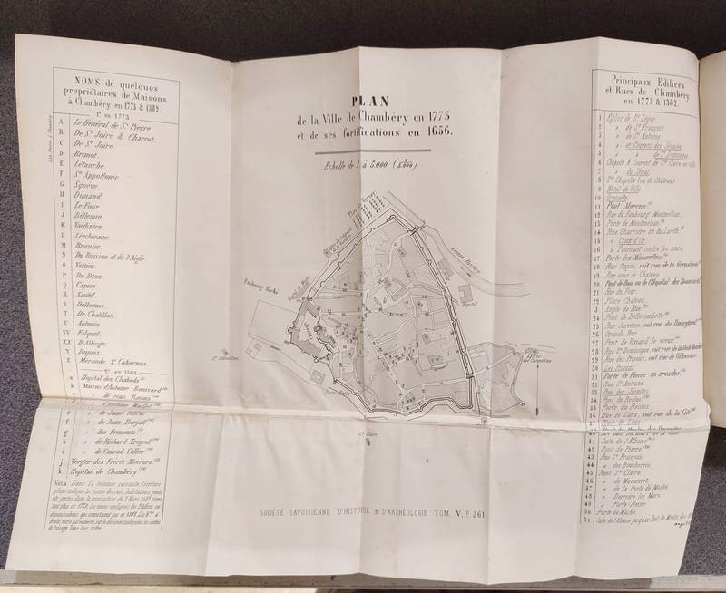 Mémoires et Documents de la Société Savoisienne d'Histoire et d'Archéologie. Tome 5 (V), 1861