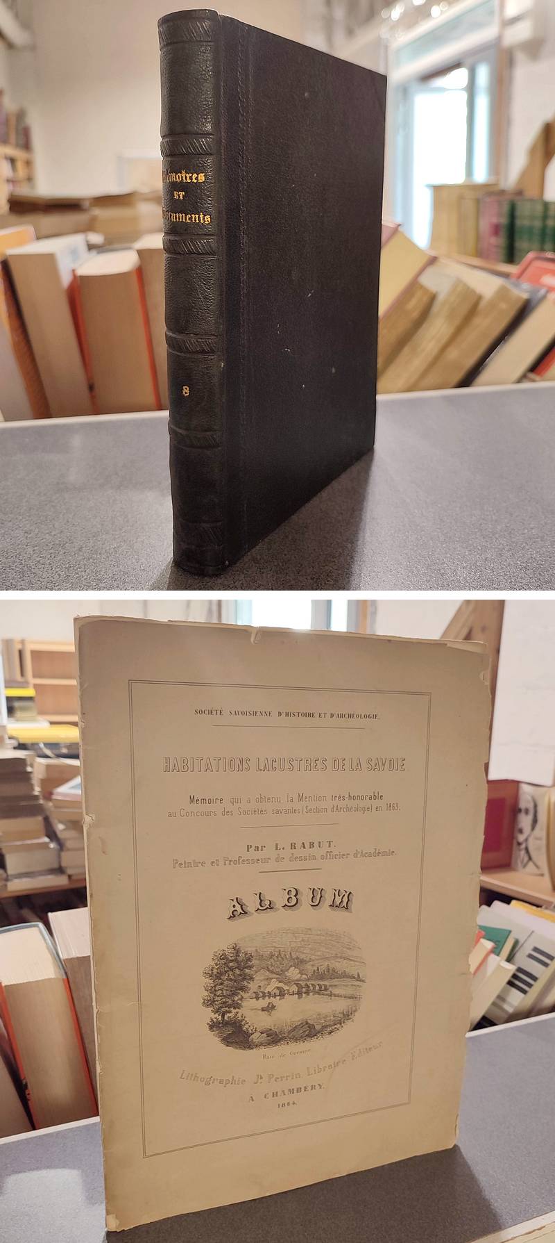 Mémoires et Documents de la Société Savoisienne d'Histoire et d'Archéologie. Tome 8 (VIII), 1864 + L'album des Habitations lacustres de la Savoie...