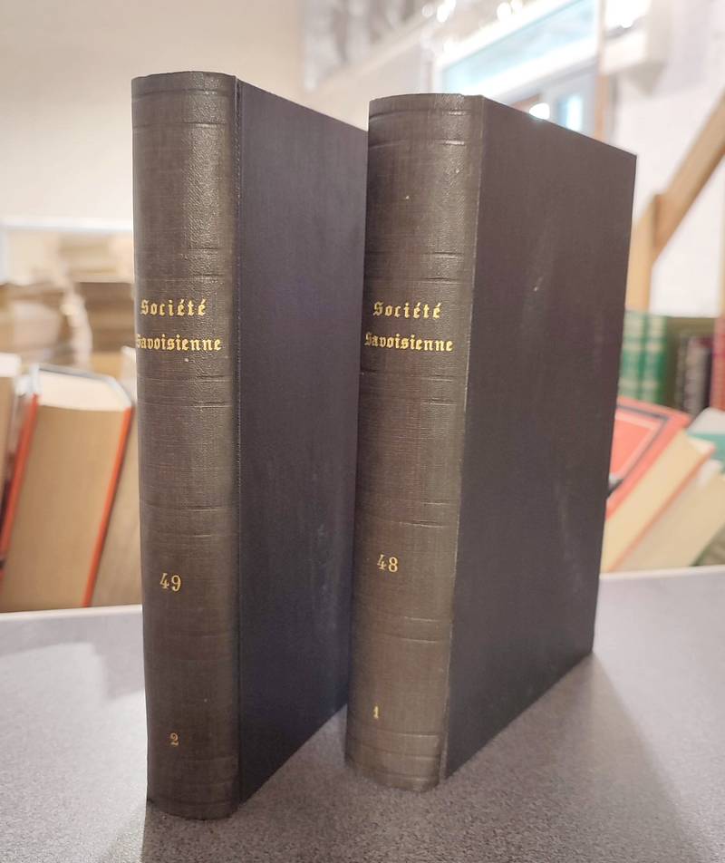 Mémoires et Documents de la Société Savoisienne d'Histoire et d'Archéologie. (2 volumes) Tome XLVIII - 1910 - Deuxième série - Tome XXIII et Tome XLIX - 1910 - Deuxième série - Tome XXIV- Histoire des Savoyens (2 volumes)