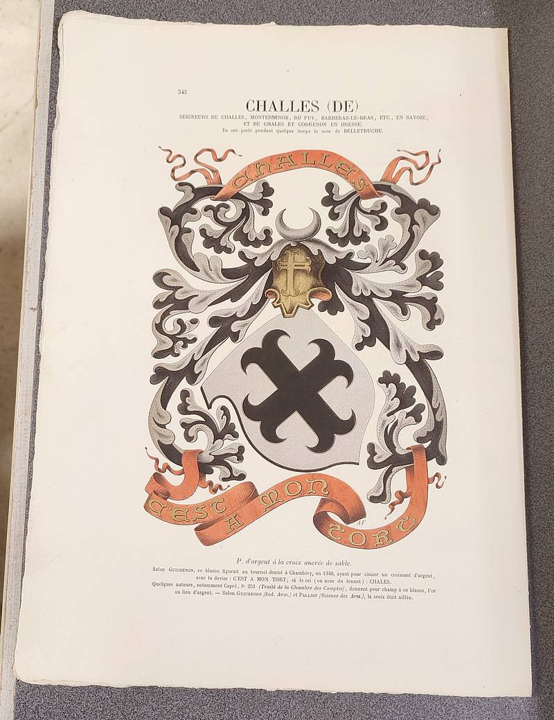 Livre ancien Savoie - Armorial et Nobiliaire de l'Ancien Duché de Savoie (Tome I - livraison 21) - Foras, Le Cte E. Amédée de