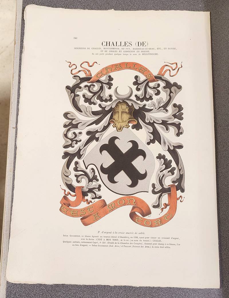 Armorial et Nobiliaire de l'Ancien Duché de Savoie (Tome I - livraison 21)