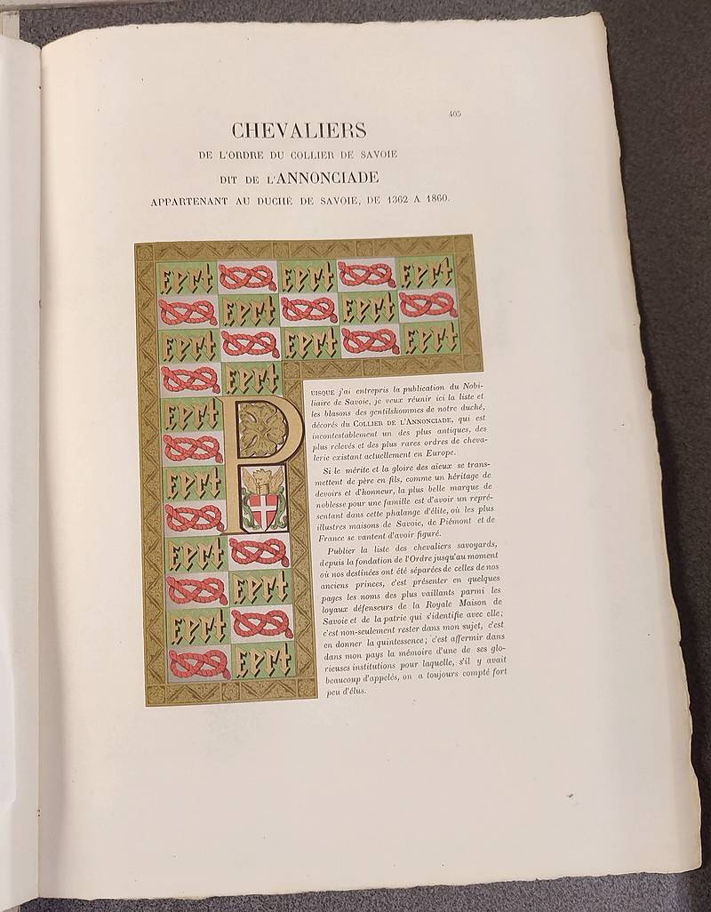Armorial et Nobiliaire de l'Ancien Duché de Savoie (Tome I - livraison 25)