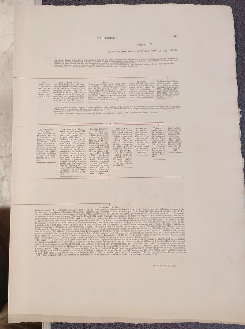Livre ancien Savoie - Armorial et Nobiliaire de l'Ancien Duché de Savoie (Tome III - livraison 23) - Foras, Le Cte E. Amédée de