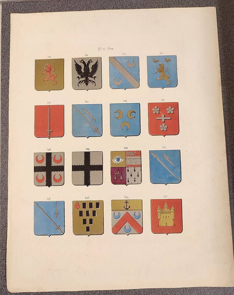 Armorial de Bretagne contenant les noms et prénoms des familles bretonnes qui ont obtenu des arrêts de la chambre de réformation établie à Rennes, de 1668 à 1671 [...] puis anoblies jusqu'en 1830... (67 livraisons telles que parues)