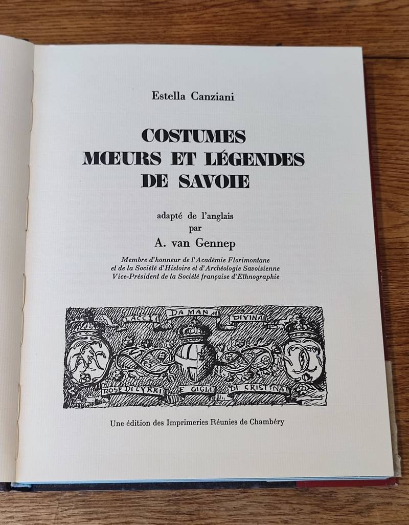 Costumes moeurs et légendes de Savoie