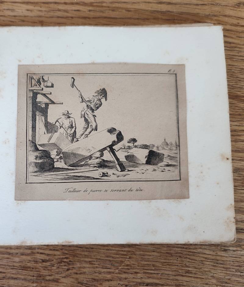Deux carnets de 12 gravures : « Les petits métiers de Paris » avec « Suite d'ouvriers de différentes classes »