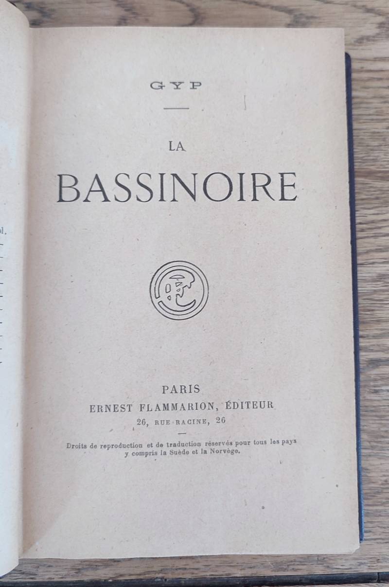 La Bassinoire (Moeurs contemporaines ***)