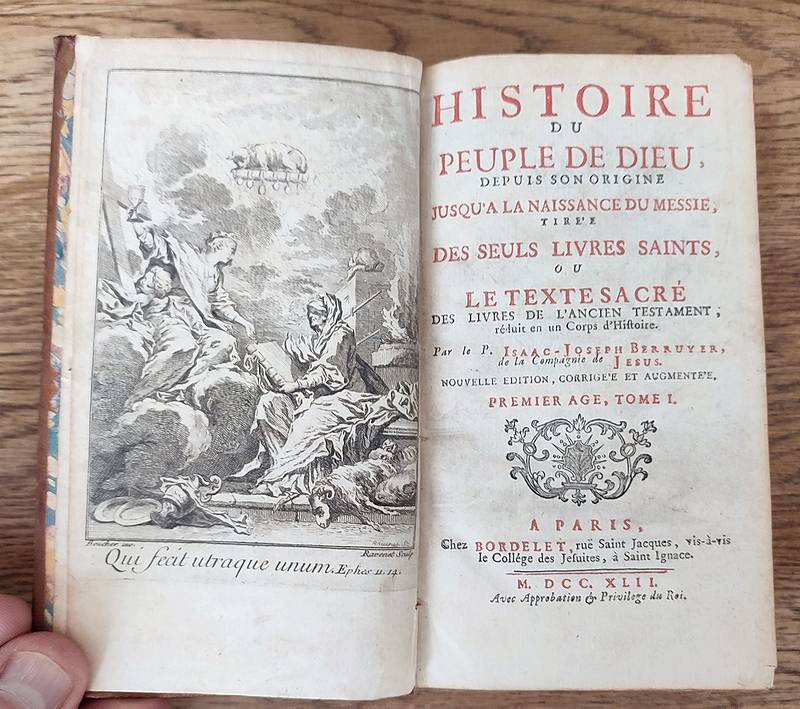 Histoire du peuple de Dieu, depuis son origine jusqu'à la naissance du Messie, tirée des seuls livres saints ou le texte sacré des livres de l'ancien Testament réduit en un corps d'histoire (10 volumes)