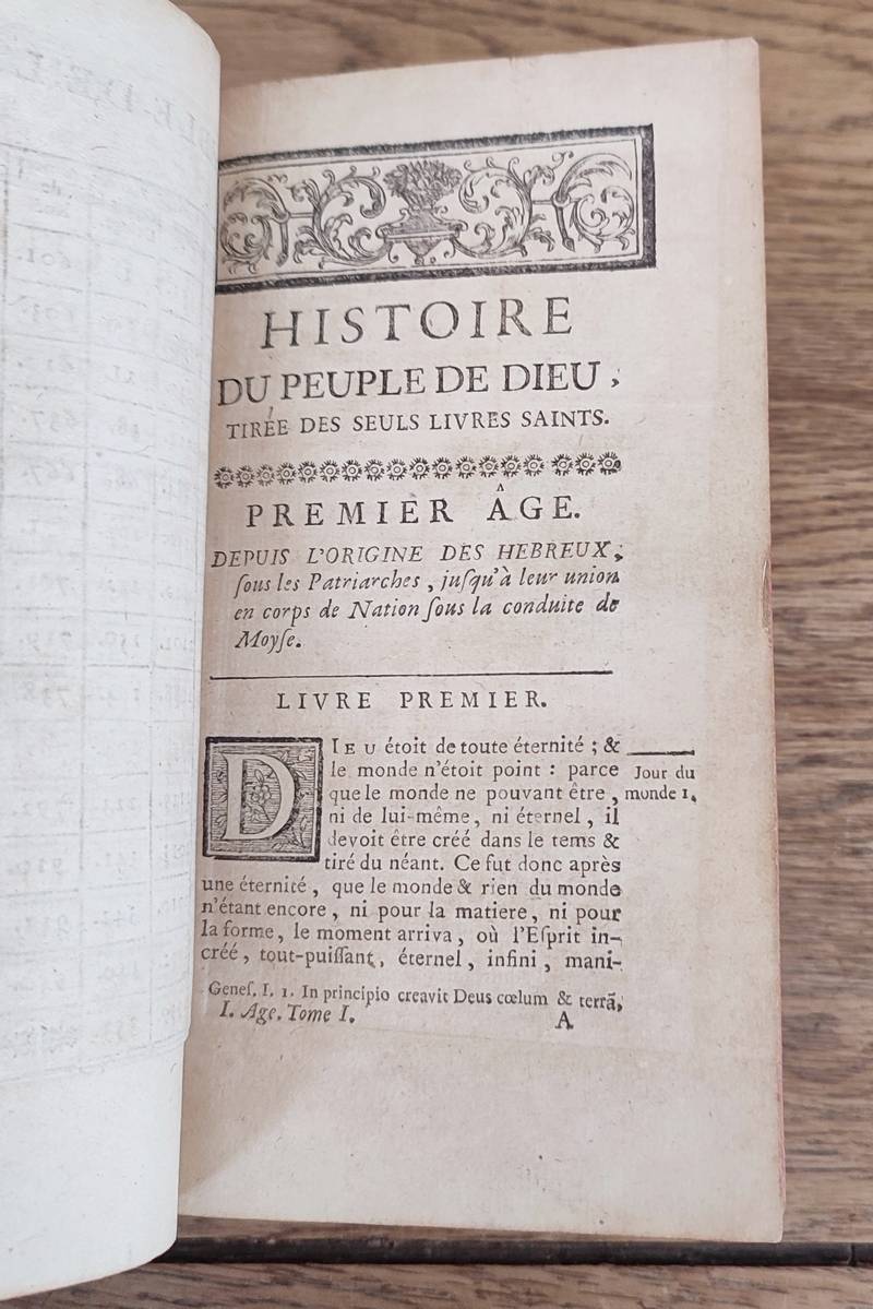 Histoire du peuple de Dieu, depuis son origine jusqu'à la naissance du Messie, tirée des seuls livres saints ou le texte sacré des livres de l'ancien Testament réduit en un corps d'histoire (10 volumes)