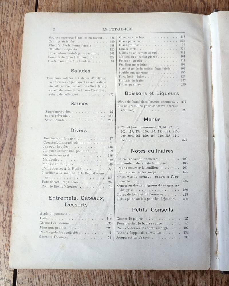 Le Pot au Feu 1901 (24 numéros reliés du 1 janvier 1901 au 15 décembre 1901) 9ème année. Journal de cuisine pratique et d'économie domestique