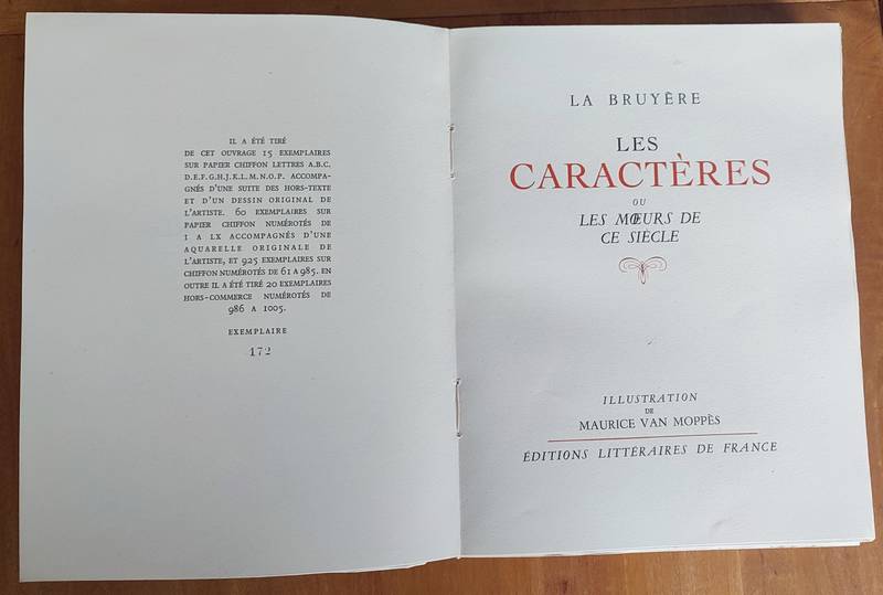 Les caractères ou les moeurs de ce siècle (2 volumes)