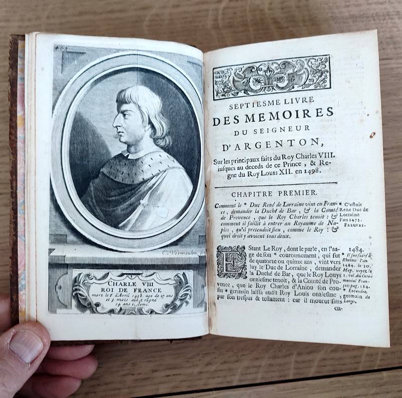 Mémoires de Messire de Philippe de Comines, Seigneur d'Argenton, (4 volumes) contenant l'Histoire des Rois Louis XI & Charles VIII, depuis 1464, jusqu'en 1498. Augmentez de plusieurs Traittez, Contracts, Testaments, Actes & observations