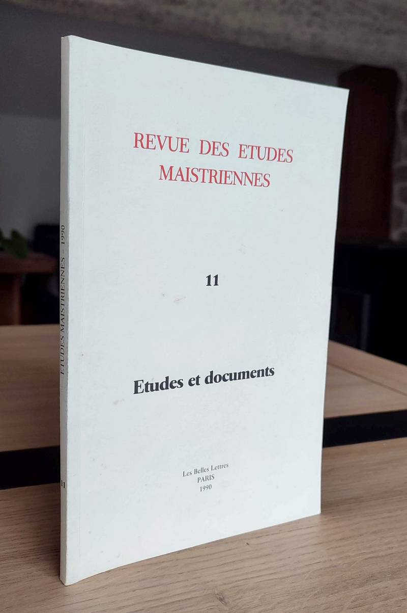 Livre ancien Savoie - Revue des études Maistriennes n° 11 Études et documents - 