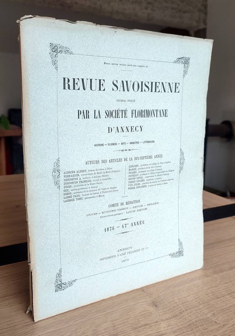 Revue Savoisienne, 1876, 17ème année