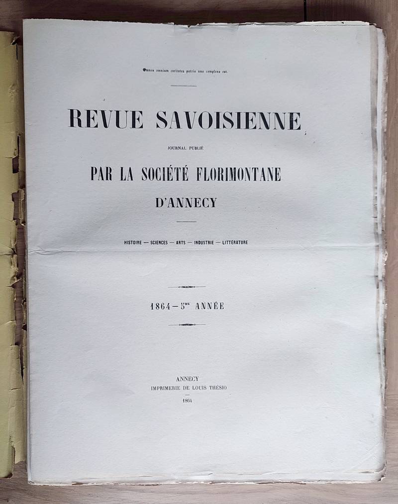 Revue Savoisienne, 1864, 5ème année