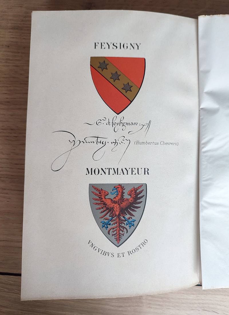 Mémoires et Documents de la Société Savoisienne d'Histoire et d'Archéologie. Tome XXXIII - 1894 - Deuxième série Tome VIII - Guy de Feysigny et Jacques de Montmayeur