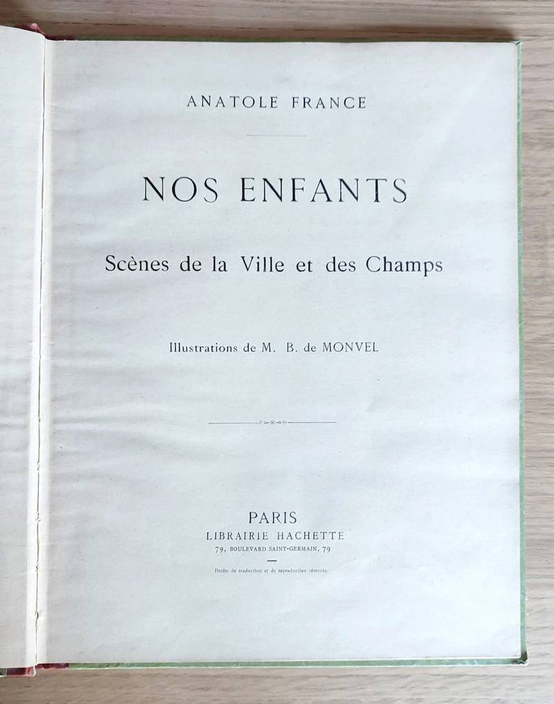 Nos enfants. Scènes de la ville et des champs