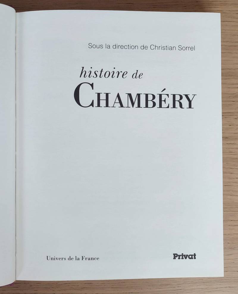 Histoire de Chambéry