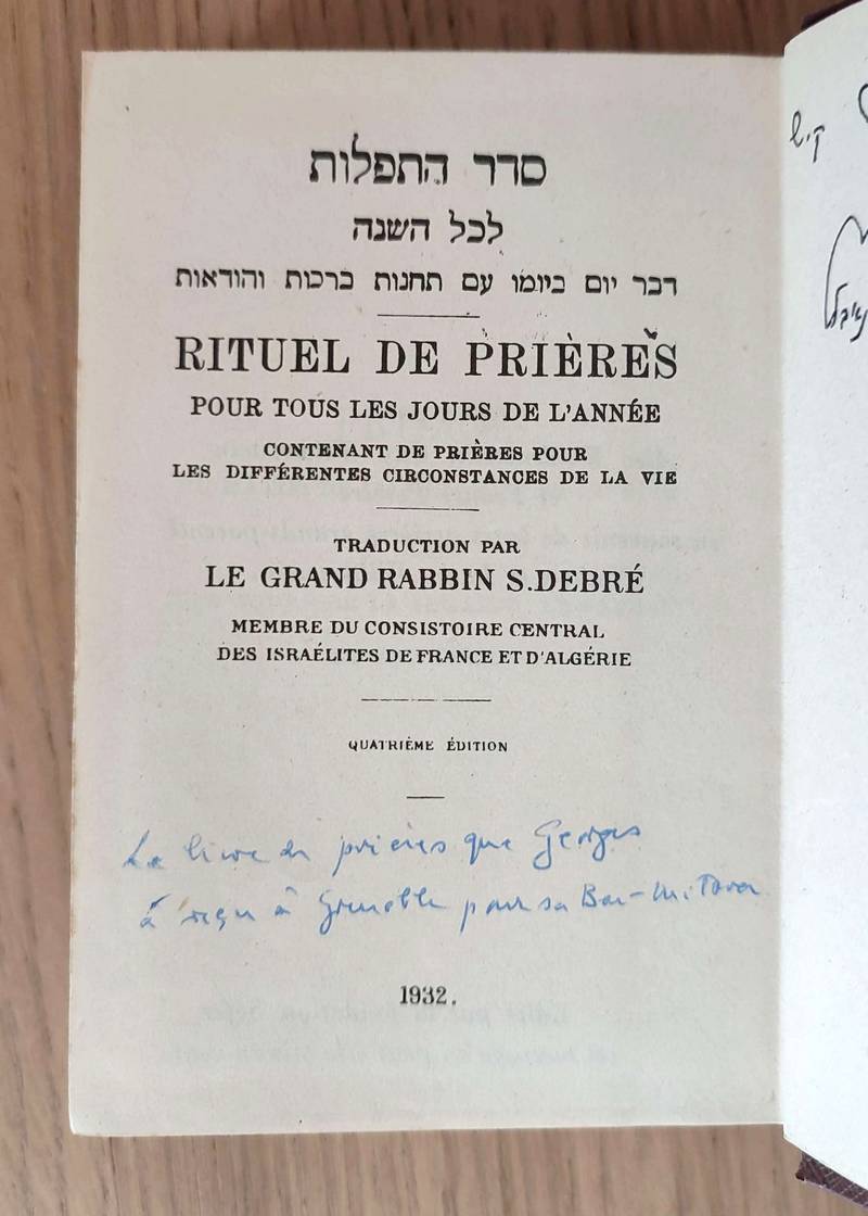 Rituel de prières pour tous les jours de l'année, contenant des prières pour les différentes circonstances de la vie