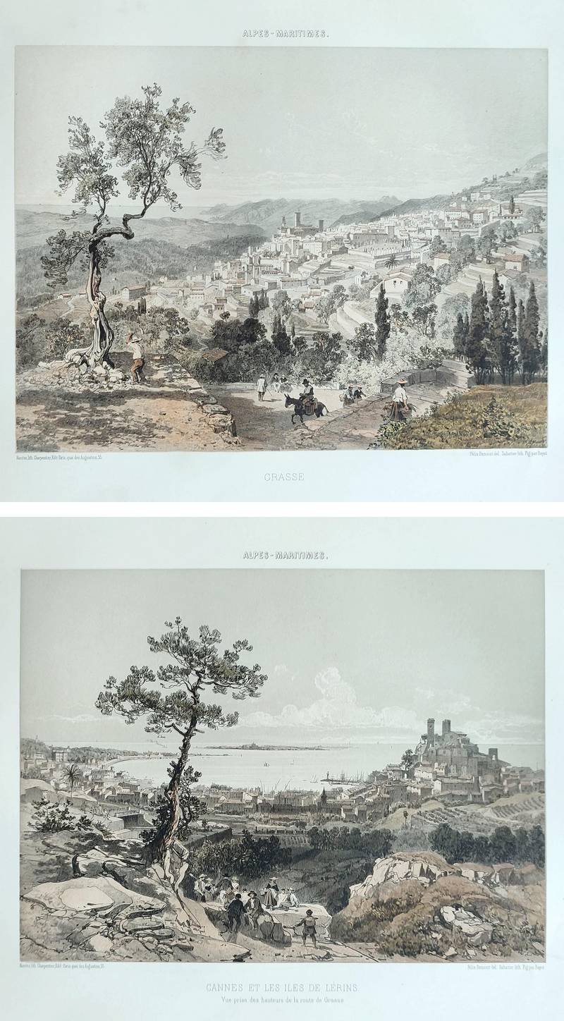 Nice et les Alpes-Maritimes, sites pittoresques, monuments, description, et histoire des Arrondissements de Nice, de Puget-Théniers et de Grasse (20 livraisons et 40 lithographies originales en couleurs)(Nice et Savoie)