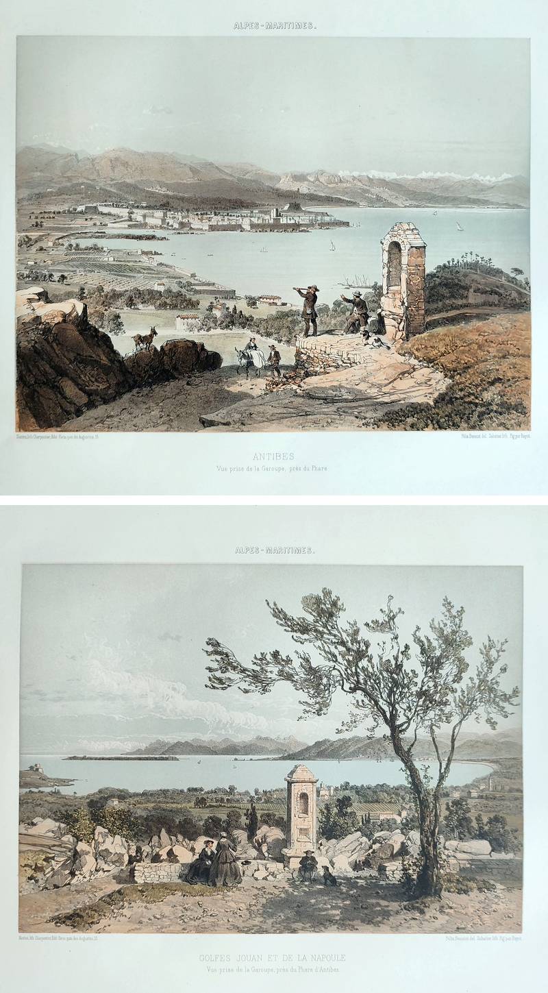 Nice et les Alpes-Maritimes, sites pittoresques, monuments, description, et histoire des Arrondissements de Nice, de Puget-Théniers et de Grasse (20 livraisons et 40 lithographies originales en couleurs)(Nice et Savoie)