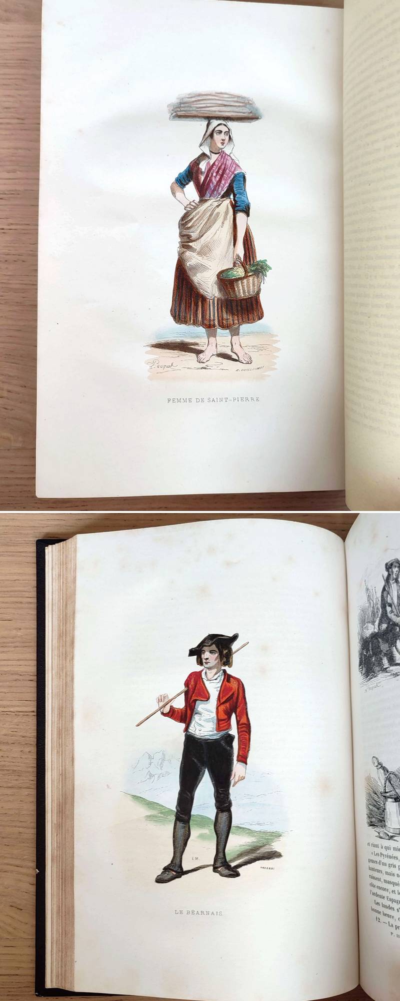 Les Français peints par eux-mêmes, Encyclopédie morale du Dix-neuvième siècle. Tome troisième de la série Province avec gravures couleurs