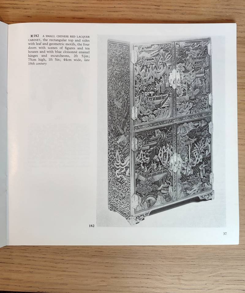Sotheby's Belgravia. Oriental  furniture and works of art. Thursday 8 th april 1976.