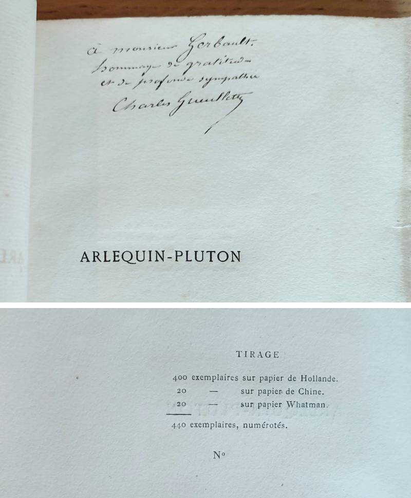 Arlequin-Pluton, comédie inédite en trois actes (1719) précédée d'une préface par Charles Gueullette